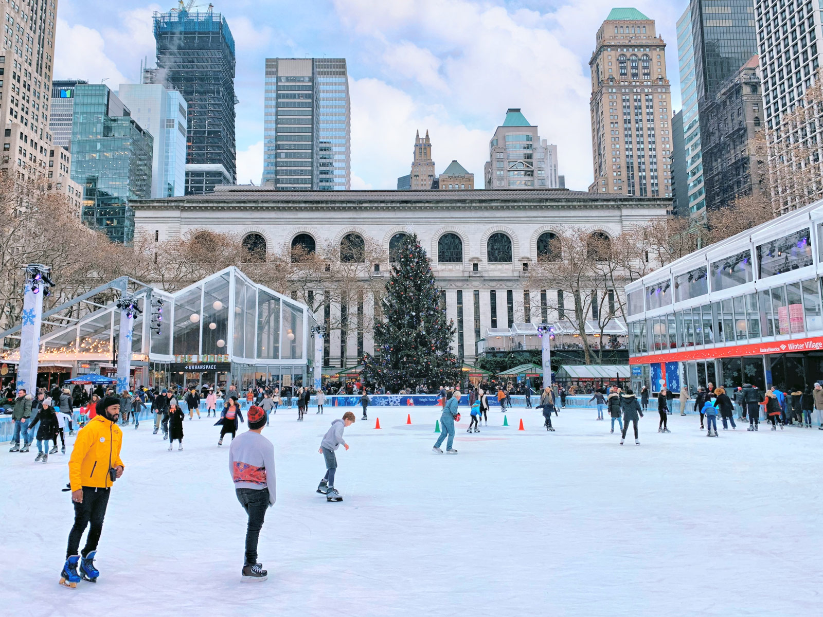 Bryant Park Winter Village Ice Skating at The Rink New York City