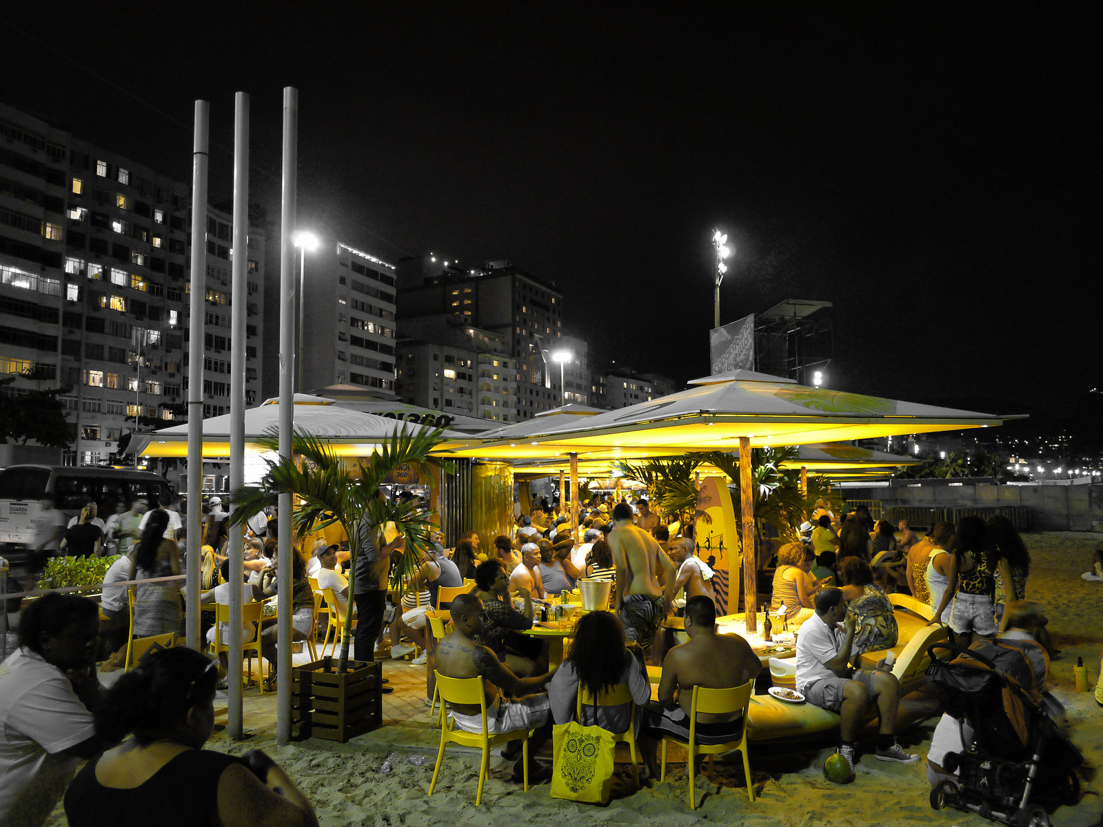 Beach Bar Dinner on Copacabana Beach | Rio de Janeiro, Brazil