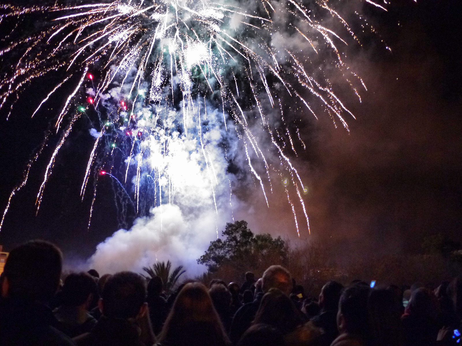 Fireworks Opening the Las Fallas Festival  Valencia, Spain